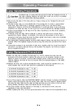 Preview for 6 page of Casio XJ-S33 series User Manual