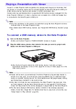 Предварительный просмотр 27 страницы Casio XJ-S36 - XGA DLP Projector Function Manual