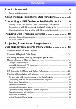 Preview for 2 page of Casio XJ-S37 - XGA DLP Projector Function Manual