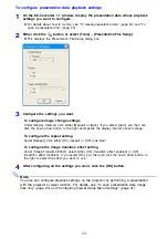 Preview for 22 page of Casio XJ-S37 - XGA DLP Projector Function Manual