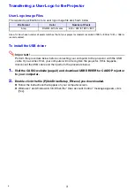 Preview for 3 page of Casio XJ-S400U User Logo Transfer Manual