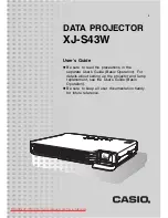 Casio XJ-S43W - WXGA DLP Projector User Manual предпросмотр