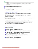 Preview for 40 page of Casio XJ-S43W - WXGA DLP Projector User Manual