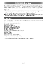 Preview for 3 page of Casio XJ-SK650 Setup Manual