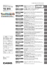 Preview for 1 page of Casio YA-S10 Setup Manual