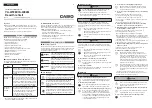 Preview for 1 page of Casio YA-W72M User Manual