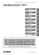 Casio YM-81 User Manual preview