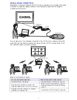 Предварительный просмотр 7 страницы Casio YP-100 - Presentation Support Tool User Manual