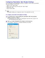 Предварительный просмотр 22 страницы Casio YP-100 - Presentation Support Tool User Manual