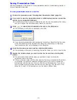 Предварительный просмотр 25 страницы Casio YP-100 - Presentation Support Tool User Manual