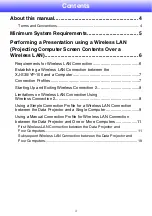 Preview for 2 page of Casio YW-2L - Wireless LAN For Projector Connecting Manual