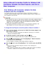 Preview for 11 page of Casio YW-2L - Wireless LAN For Projector Connecting Manual