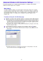 Preview for 20 page of Casio YW-2L - Wireless LAN For Projector Connecting Manual