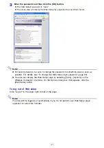 Preview for 21 page of Casio YW-2L - Wireless LAN For Projector Connecting Manual