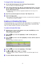 Preview for 22 page of Casio YW-2L - Wireless LAN For Projector Connecting Manual