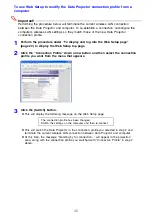 Preview for 25 page of Casio YW-2L - Wireless LAN For Projector Connecting Manual