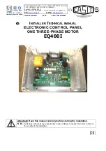 Предварительный просмотр 1 страницы Casit EQ400I Installer Technical Manual