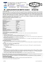 Preview for 1 page of Casit ERS20SB Instructions Manual