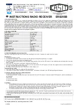 Preview for 2 page of Casit ERS20SB Instructions Manual