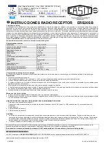 Предварительный просмотр 5 страницы Casit ERS20SB Instructions Manual