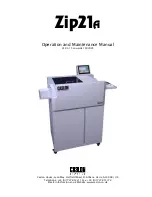 Caslon Zip21A Operation And Maintenance Manual preview