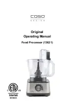 CASO DESIGN 13621 Original Operating Manual preview