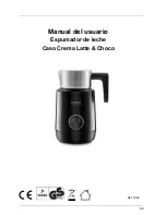 Preview for 62 page of CASO DESIGN Crema Latte & Choco Operating Manual