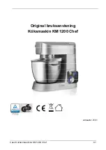 Предварительный просмотр 61 страницы CASO DESIGN KM 1200 Chef Operating Manual