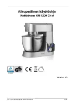 Предварительный просмотр 135 страницы CASO DESIGN KM 1200 Chef Operating Manual