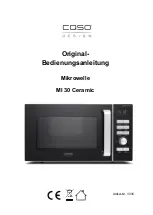 CASO DESIGN MI 30 Ceramic Original Operating Manual preview