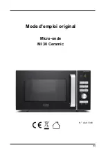 Предварительный просмотр 64 страницы CASO DESIGN MI 30 Ceramic Original Operating Manual