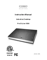 CASO DESIGN Pro S-Line 1800 Instruction Manual preview