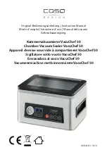 Предварительный просмотр 1 страницы CASO DESIGN VacuChef 50 Instruction Manual