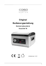 Предварительный просмотр 1 страницы CASO DESIGN VacuChef 70 Instruction Manual