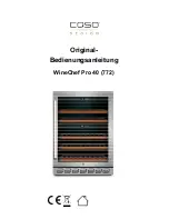 CASO DESIGN WineChef Pro 40 Original Operating Manual preview