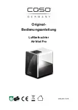 Caso AirVital Pro 5410 Original Operating Manual preview