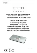 Предварительный просмотр 1 страницы Caso Body Solar Operating Manual