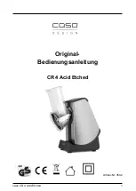 Caso CR 4 Acid Etched Operating Manual предпросмотр