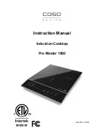 Caso Pro Master 1800 Instruction Manual предпросмотр