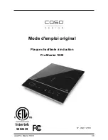 Предварительный просмотр 30 страницы Caso Pro Master 1800 Instruction Manual