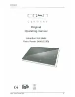 Предварительный просмотр 1 страницы Caso VARIO POWER 3400 Operating Manual