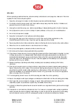 Предварительный просмотр 18 страницы Caso VC33 Operating Instructions Manual