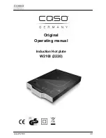 Предварительный просмотр 30 страницы Caso W2100 Original Operating Manual