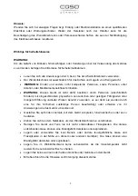 Preview for 3 page of Caso Wine Duett Operating Instructions Manual