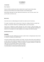 Preview for 10 page of Caso Wine Duett Operating Instructions Manual