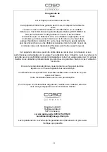 Preview for 24 page of Caso Wine Duett Operating Instructions Manual