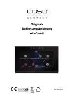 Caso WineCase 8 Original Operating Manual preview