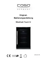 Caso WineDuett Touch 12 Operating Manual preview