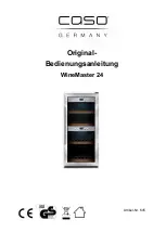 Предварительный просмотр 1 страницы Caso winemaster 24 Operating Manual