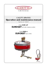 Casotti EURO-A Operation And Maintenance Manual предпросмотр